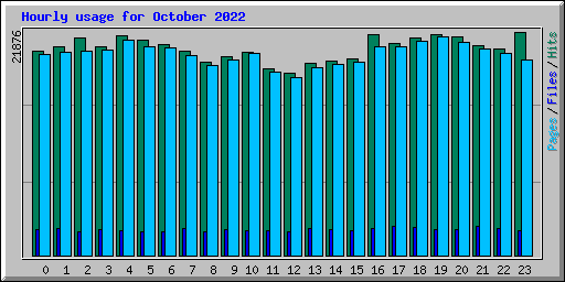 Hourly usage for October 2022