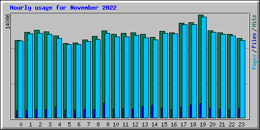 Hourly usage for November 2022